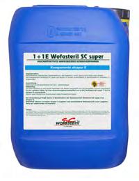 Wirkstoffgehalt: 12,5 % (m/v) Acetylhydroperoxid (AHP / PES) 10 l Komponente Wofasteril SC super 10293 10 l Komponente