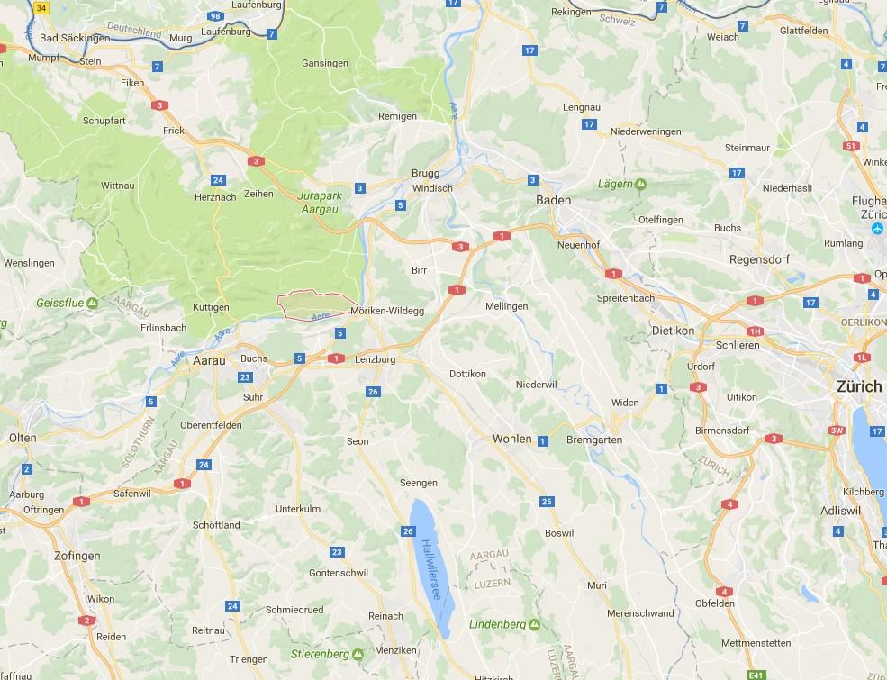 Verkehrsanbindung Verkehrslage Für den Privatverkehr ist der Autobahnanschluss A1 in Lenzburg in 12 Minuten und in Aarau in 14 Minuten zu erreichen.