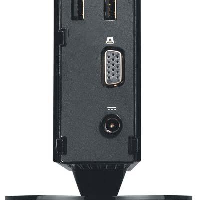 Shuttle XS350VA Anschlüsse Vorderseite Rückseite 1 SD Cardreader A Mikrofon-Eingang 2 USB Anschluss B Kopfhörer-Ausgang (Line-Out) 3 Ein-/Aus-Button mit LEDs für C