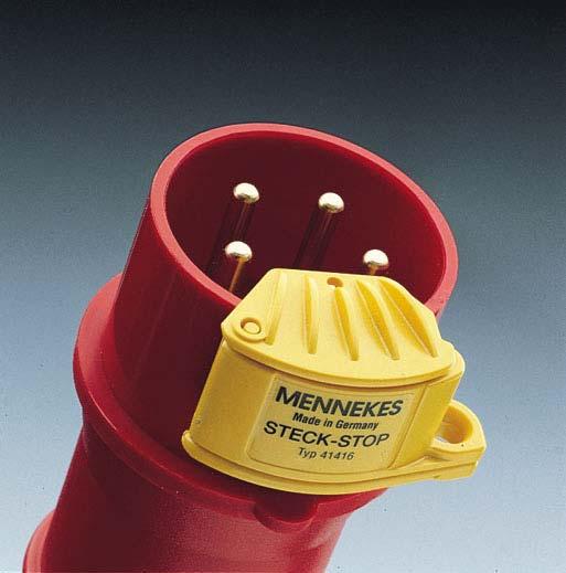 Steckdosen mit Abschliessvorrichtung Stecker mit Abschliessvorrichtung können für Wartungszwecke verwendet werden.