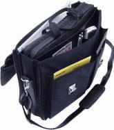 Statt der Notebook-Tasche ist auch ein A4-Ordner bis 80 mm Rückenbreite bequem