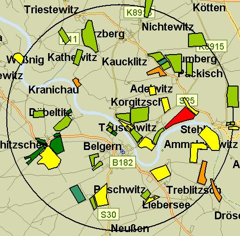 Flächenmonitoring bei Köllitsch