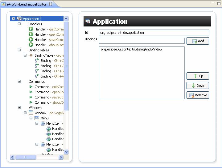 Application-Model Editor Model Editor - http://www.vogella.