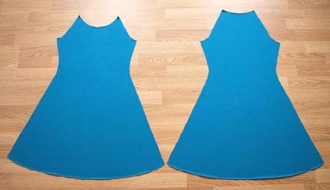 Toni - Anleitung Basiskleid Basiskleid vorne hinten Alle Schnittteile enthalten bereits eine Nahtzugabe* von 0,7 cm. Benötigst du mehr, so nimmst du einfach etwas mehr NZ hinzu.