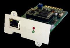 Der SNMP-Adapter ist als externe Box oder als Karte zum direkten Einbau in die USV
