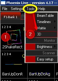 Einleitung: Die Software Phoenix 3D Visualizer ist ein Add-On zu der Software Phoenix4 zur Visualisierung der Laserausgabe in einer 3D Umgebung.