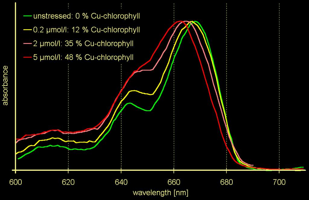 UV/VIS -Spektroskopie: Sonnen vs. Schattenreaktion Spektren von E.