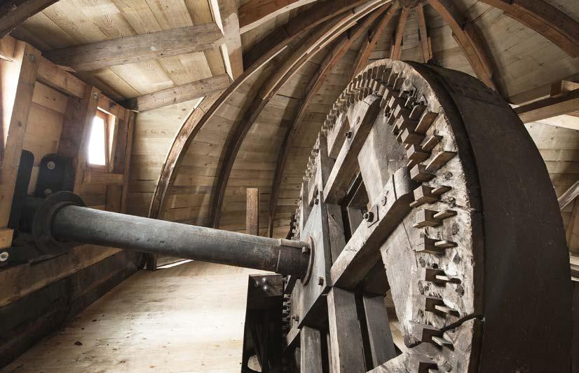 PROJEKTE SONDERVERMÖGEN Die Windmühle in Schlotheim profitierte 2017 vom gemeinsamen Engagement der Mühlenliebhaber, die in der Stiftung Historische Mühlen ihre Kräfte bündeln.