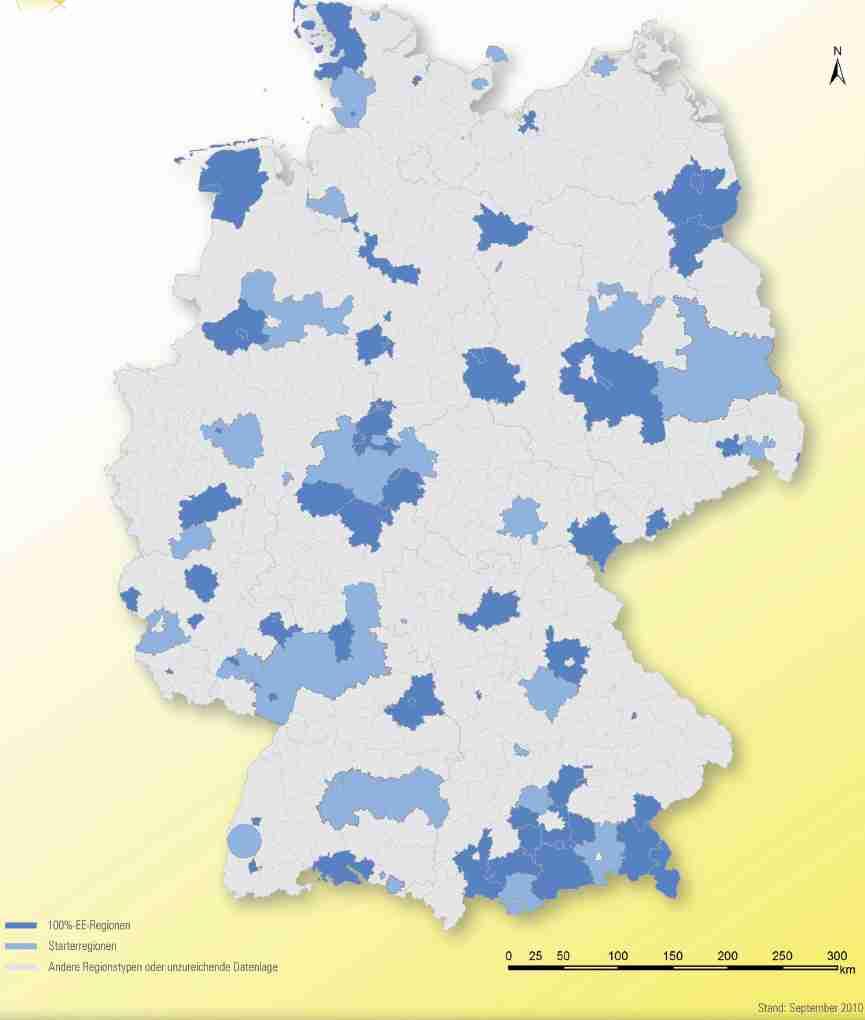100%-ErneuerbareEnergie-Regionen = Energieversorgung zu 100% mit erneuerbaren Energien aus heimischen Quellen Landkreis Goslar Land Brandenburg Barnim (Lkr.) Uckermark (Lkr.