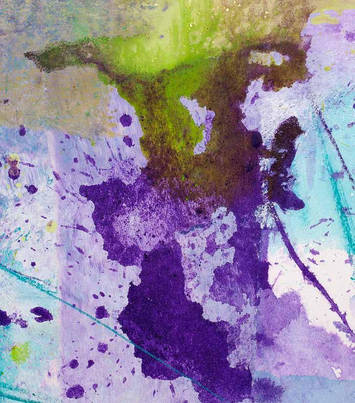 violett und grün, 2014 120 x 60