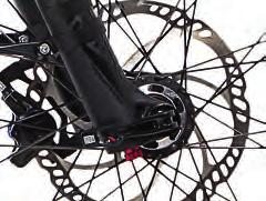 Risk of roll-over when using the front wheel brake forcefully! You can go over the handlebar!