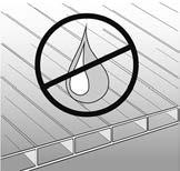 Der Mindestbiegeradius von Multiclear -Stegplatten bei Kaltbiegung ist: R = 175 x Stärke der Platte Dachneigung Stegplatten sind mit einer Dachneigung von mindestens 5 entsprechend 9 cm/m zu verlegen.