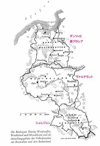 50 新天地 最終目的地となった 東方領土 ダンチヒ 西プロシア ヴァルテラント シュレジェンで ベッサラビアの農民たちは新たな希望を抱くことができた しかし パルチザンのテロに苦しめられた上 1945 年のドイツ敗戦により これらの地域はすべてポーランド領となり この新たな