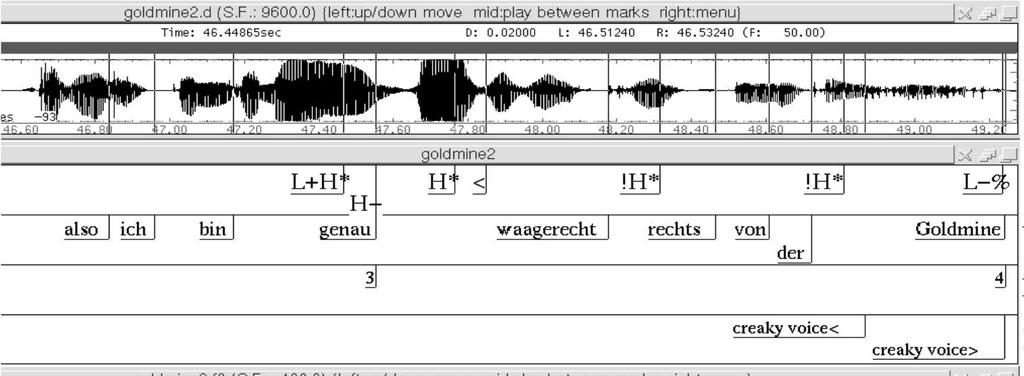 Tone-Ebene Word-Ebene Break-Index-Ebene Misc.