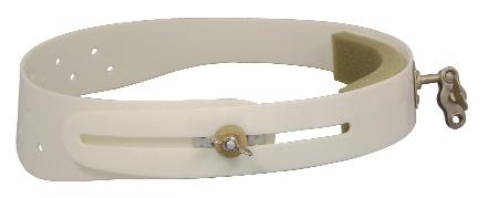 celluloid, white with joint Stirnband aus Celluloid, weiss mit Gelenk 850301FX Head Band, plastic, white, soft