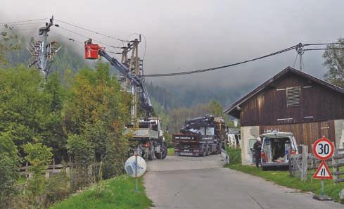 Ab Mitte Juli 1949 erfolgt die Stromlieferung an die Abnehmer. Im Herbst wird der Reiterhof angeschlossen.