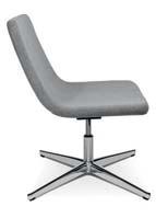 4-foot Loungesessel medium Lounge chair medium Chrom,  4-foot Loungesessel high Lounge chair