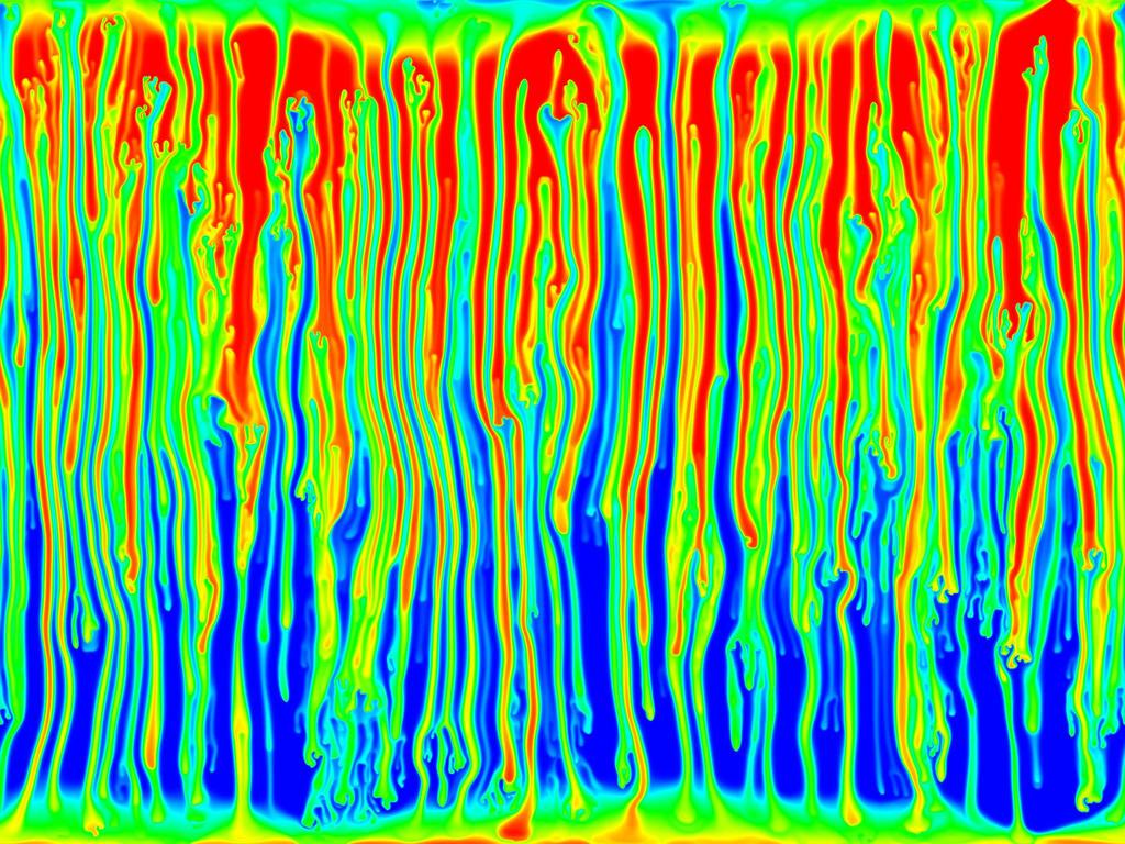 1.3 Einige Beispielanwendungen Salzstock, Ozean, Atmosphäre, Sterninneres, Erdmantel, Kaffeetasse Density driven flow in Porous Media Flow equation (Bussinesq approximation): u = f, u = K