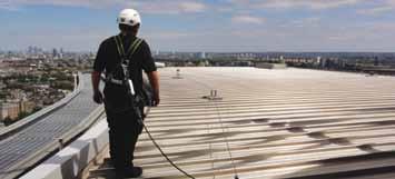 Individualschutz Horizontales Seilsicherungssystem für Dächer und