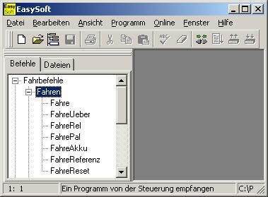 3.3 Programm neu erstellen Für ein neues Programm zu erstellen, wählen Sie die Schaltfläche Datei neu. Auf der rechten Seite erscheint ein Fenster mit dem Namen NONAME1.K3 1. 3.3.1 Benutzer-Aktion eingeben Standardmässig ist die Sprache der Benutzer-Aktionen auf Deutsch eingestellt.