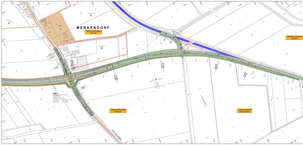 Lösung 2010 Einmündungen mit Linksabbiegespuren Lageplan Teil 2 Einmündung mit Linksabbiegespur