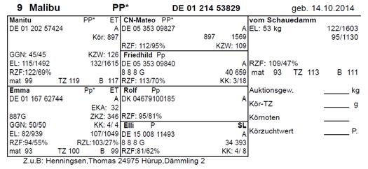 132/1615 DE 05 353 09840 RZF: 109/47% RZF:122/69% 8 8 8 G 40 659 mat 93 TZ 113 B 111 mat 99 TZ 119 B 117 RZF: 113/70% KK: 3/18 Emma Pp* ET Rolf Pp uktionsgew.