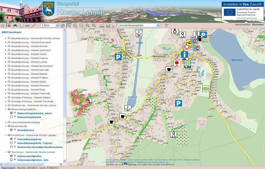 Geoportal - Nutzung durch Kommunalverwaltung verwaltungsinterne Nutzung von Geobasisdaten (Flurkarte, Luftbild etc.