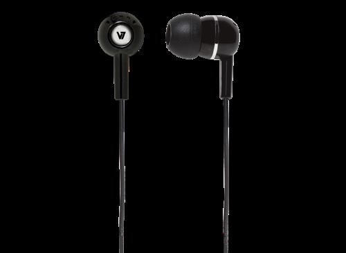 Audio Produktübersicht V7 3.5mm Stereo Ohrhörer - schwarz V7 3.