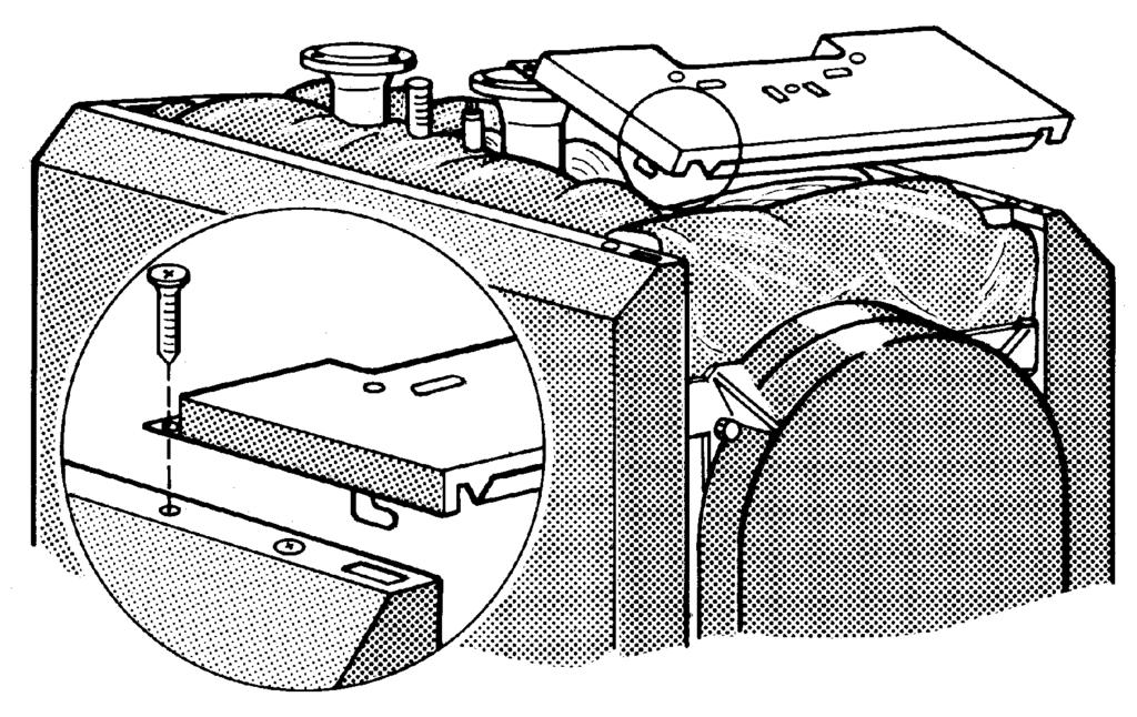 l Brennerkabel auf Nutzlänge bringen, in Zugentlastung einlegen und mit 2 Blechschrauben auf der Sockelleiste verschrauben (Abb. 14). 1 Abb.