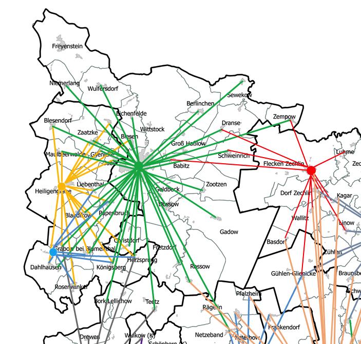 2 Vorstellung ausgewählter Zwischenergebnisse Erreichbarkeit der Grundschulstandorte mit Direktverbindungen im ÖPNV Heute für ca.