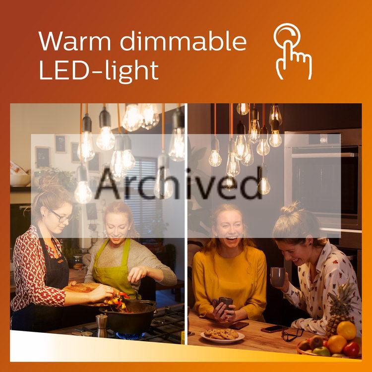 PHILIPS LED LED Lampe (dimmbar) 11W (75W) E27 WarmGlow dimmbar Das richtige Licht für jeden Moment Philips