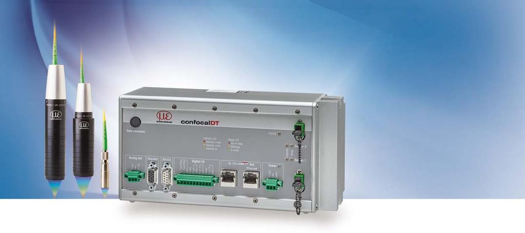 Der neue konfokale Controller für industrielle Anwendungen confocaldt IFC22x 6,5kHz INTER FACE Messrate bis 6,5 khz Schnittstellen: Ethernet / EtherCAT / RS22 / Analog Schnelle