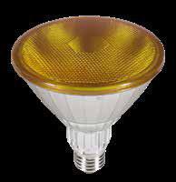 85 lm 50762 10 10 LED Reflektor PAR38 gelb LED Reflector PAR38 yellow d: 123 mm