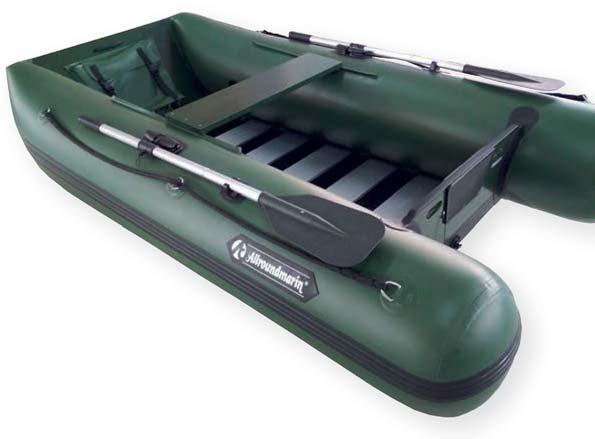 Durch den breiten Bug bietet dieses Boot mehr Innenfläche, daher mehr Platz für Personen, Ausrüstung und Futter.