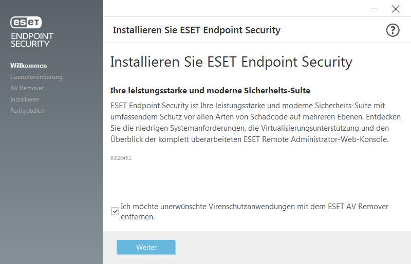 3. ESET Endpoint Security selbst benutzen Dieser Teil des Benutzerhandbuchs wendet sich an Benutzer, die ESET Endpoint Security ohne ESET Remote Administrator benutzen.