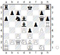 De2 f6 11.0-0-0 0-0- 0 12.Tde1 The8 13.Lb5 a6 14.Lxc6 Dxc6 15.Dd1 b6 16.Te3 Kb7 17.The1 Dd6 18.De2 Lf8 19.Kb1 h6 Tomashevsky,E (2452)- Zablotsky,S (2381) Vladimir 2002 ½-½ (36); B: 5.Lg5 h6 6.