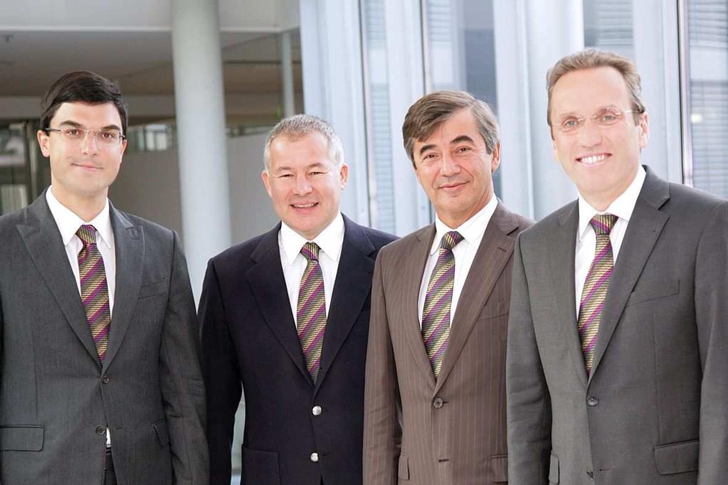Das Managementteam der ENGEL Holding GmbH von links nach rechts: Stefan Engleder (CTO),