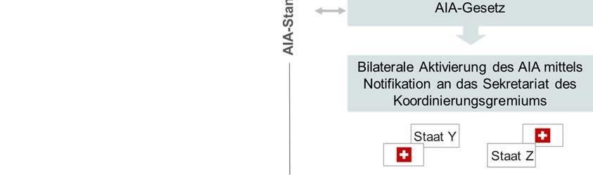 Reziprozität garantiert; - einen Meldestandard, der die Bedingungen des Informationsaustausches sowie die bei der Kundenidentifikation zu beachtenden Regeln definiert; - einen Auslegungskommentar; -