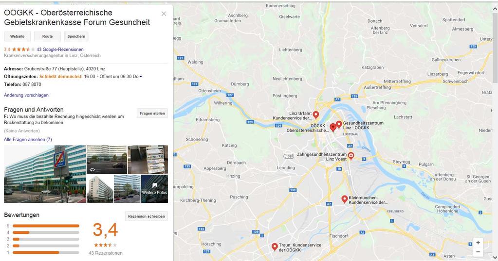 Beispiel: Google Places Herausforderungen für die Organisation in allen Facetten Zugriff,