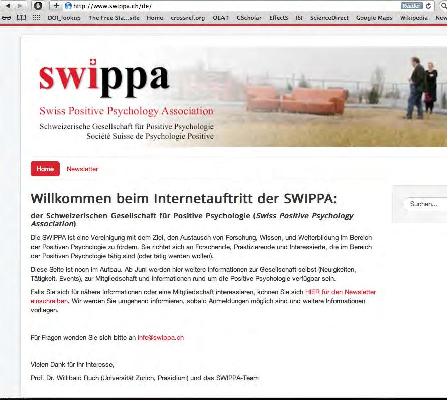 SWIPPA Swiss Positive Psychology