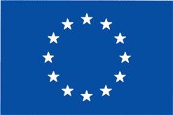 7. Logos Europäische Union Bei farbiger Gestaltung sind für die Europaflagge die Farben für die Rechteckfläche: PANTONE REFLEX BLUE (100 % Cyan/80 % Magenta)
