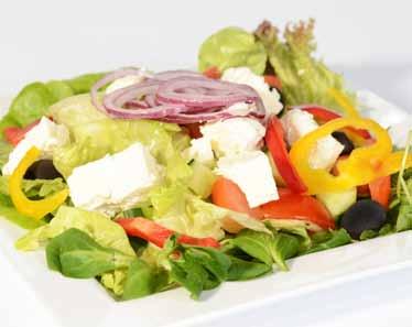 Knoblauchbrot Greek salad with sheep s cheese,
