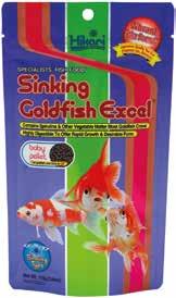 Teich Fische Hikari Goldfish Excel Leicht verdauliches sinkendes Wachstums- und Farbfutter für Goldfische und Schleierschwänze Hikari Goldfish Excel sorgt für ein schnelles Wachstum und schöne Farben