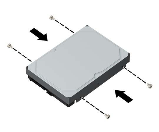 Einbauen einer sekundären 3,5-Zoll-Festplatte 1. Entfernen/deaktivieren Sie alle Sicherheitsvorrichtungen, die das Öffnen des Computers verhindern. 2.