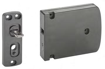 Schrankschlösser 2110-K5/NM Schrankschloss Set für Nicht-Metalltüren Komplettes Schrankschloss-Set in Schachtel.