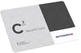 KLEA-S1004 KLEA-S2004 Sicherheitskarte C1, LEGIC Sicherheitskarte C2, LEGIC Material / Ausführung Karte in schwarz / silber