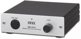 STAX - Treiberverstärker für STAX-Kopfhörer Anschluss an den REC-Out - Ausgang von Vor- und Vollverstärkern oder direkter Anschluss an Quellgeräte wie CD-/SACD-Player und Phono-Vorverstärker.