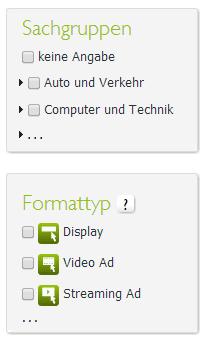 Wählen Sie Ihren gewünschten Formattyp und geben