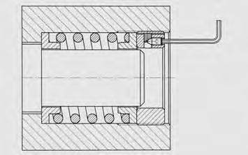 Gewindering Baureihe LX Klemmschraube (DIN 914) Vorspannung oder Tarierung eines Federsystems in einem Gehäuse.