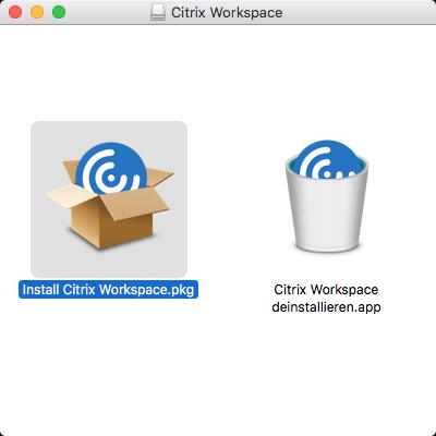 6) Installation + Konfiguration WorkspaceApp (Apple MAC OSX) - Alternative Methode (HTML5 Client) ohne WorkspaceApp